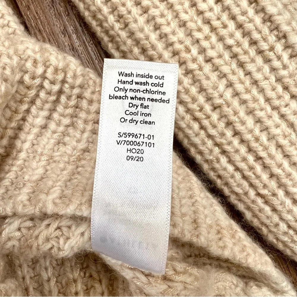 NWOT Athleta Sierra Crew Beige Wool Blend Pullover Sweater - Picture 15 of 16